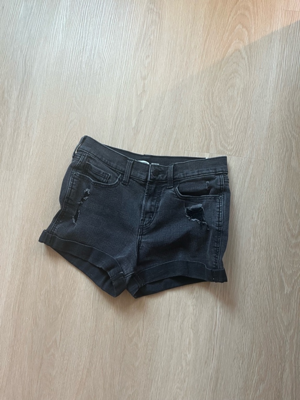 Old Navy Black Distressed Women’s Denim Shorts